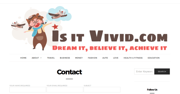 Contact page of #10 Best Jacksonville Web Development Agency: Vivid Web Design