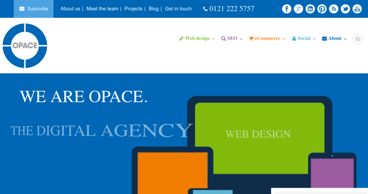 About page of #9 Best Joomla Web Design Agency: Opace 
