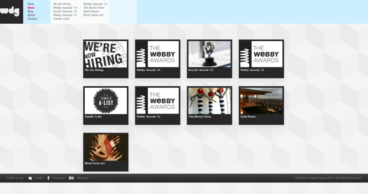 News page of #4 Best Los Angeles Web Design Firm: Watson DG