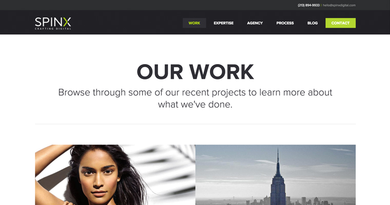 About page of #5 Top Los Angeles Website Design Company: SPINX