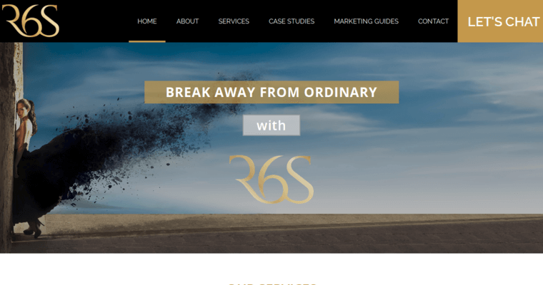 Home page of #7 Top LA Web Design Agency: R6S