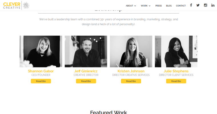 Team page of #7 Top LA Web Design Company: Clever Creative