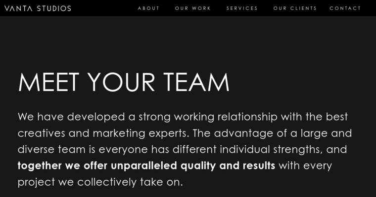 Team page of #9 Top Los Angeles Website Design Agency: Vanta Studio