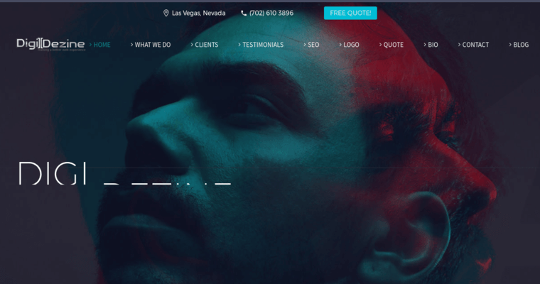 Home page of #6 Best Vegas Web Design Business: Digi Dezine Web Design 