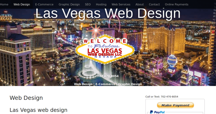 Service page of #9 Best Las Vegas Web Development Firm: Las Vegas Web Design LLC