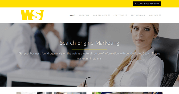 Home page of #1 Top Las Vegas Web Development Business: The Web Squad