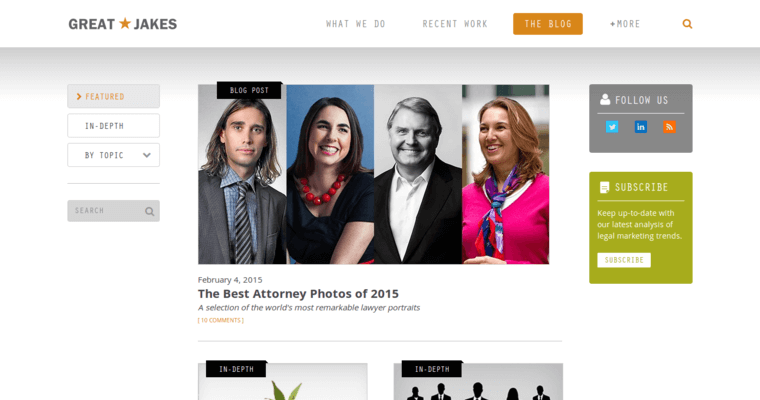 Blog page of #5 Best Law Web Design Agency: Great Jakes