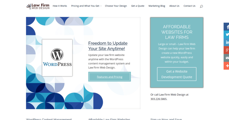 Home page of #9 Best Law Web Design Business: Law Firm Web Design