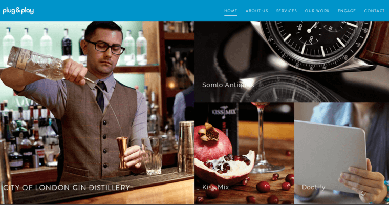 Home page of #6 Best London Web Development Company: Plug and Play