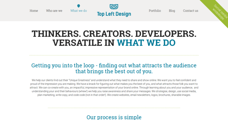 What page of #10 Best London Web Development Agency: Top Left Design 