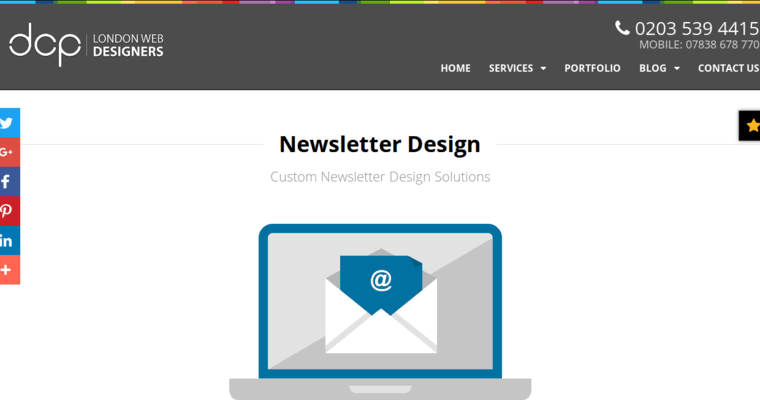 News page of #9 Top London Web Development Firm: DCP Web Designers