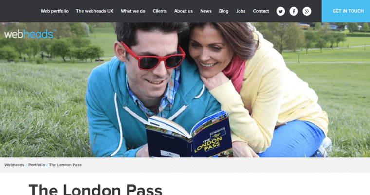 Folio page of #7 Top London Web Development Company: Webheads