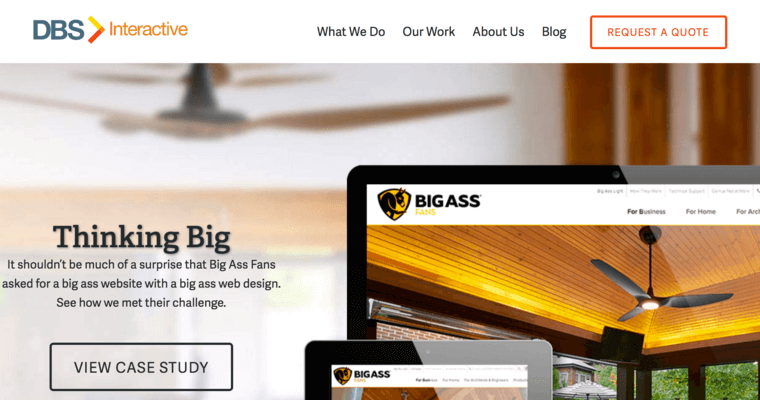 Home page of #4 Top Louisville Web Design Company: DBS Interactive