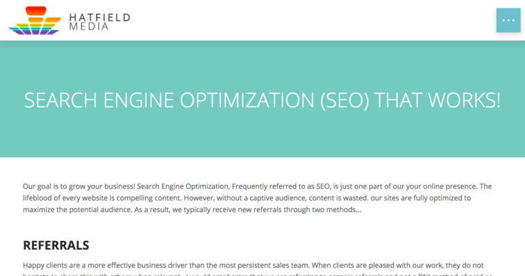 Company page of #10 Best Louisville Web Development Company: Hatfield Media