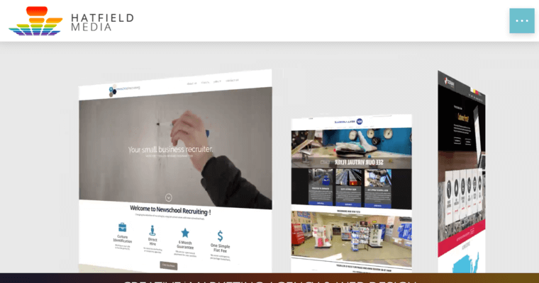 Home page of #10 Best Louisville Web Development Agency: Hatfield Media