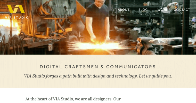 About page of #3 Best Louisville Web Design Business: VIA Studio