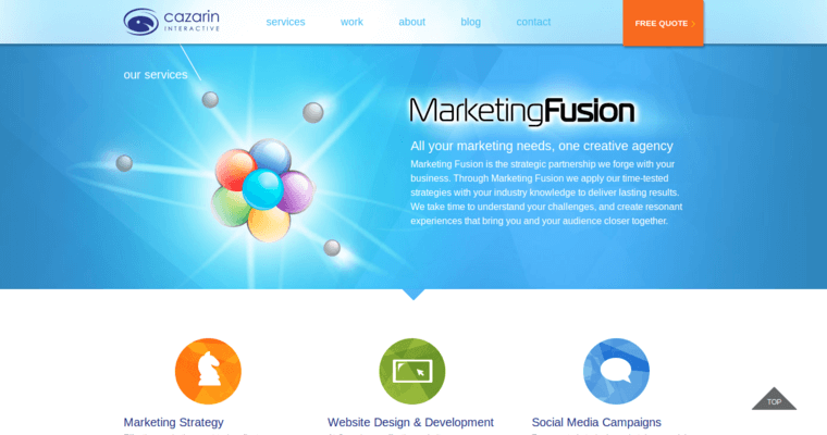 Service page of #8 Top Magento Website Development Company: Cazarin