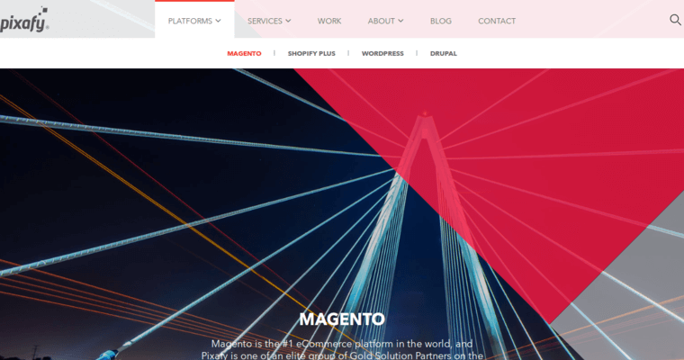 Development page of #10 Top Magento Web Design Company: Pixafy