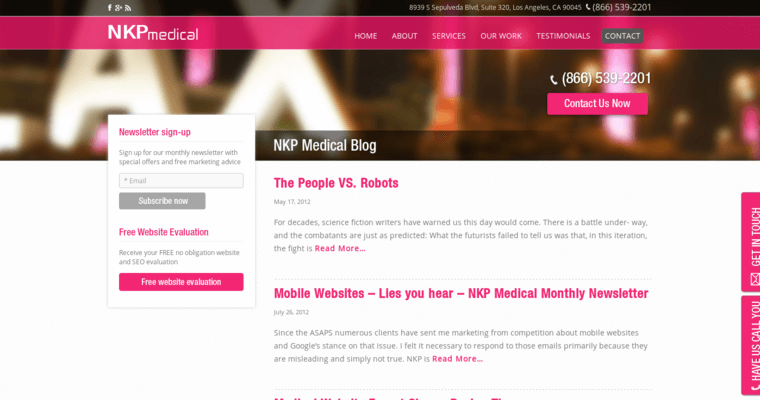Blog page of #10 Best Medical Web Development Company: NKP Medical