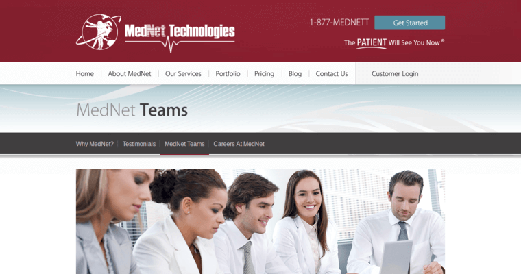 Team page of #7 Top Medical Web Design Company: MedNet Technologies