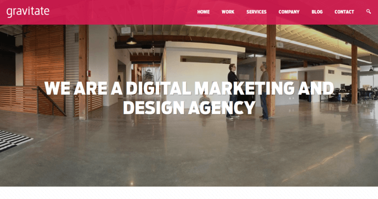 Home page of #3 Leading Medical Web Design Agency: Gravitate Design