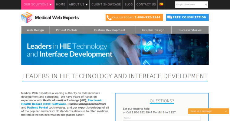 Development page of #9 Best Medical Web Development Firm: Medical Web Experts