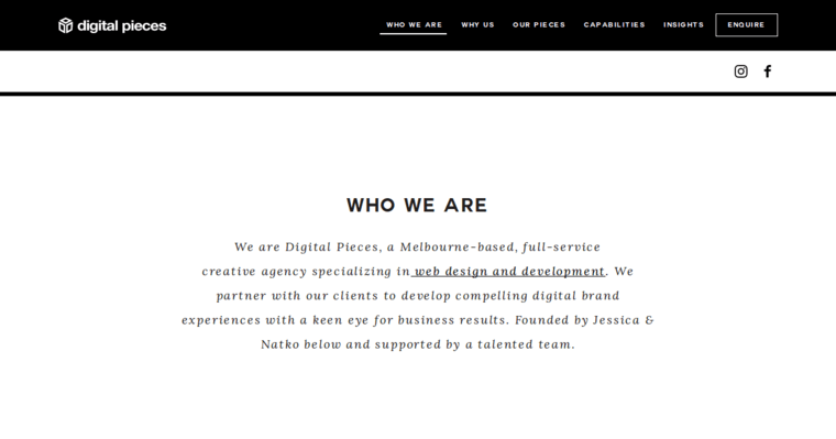 Who page of #2 Leading Melbourne Web Design Business: Digital Pieces 