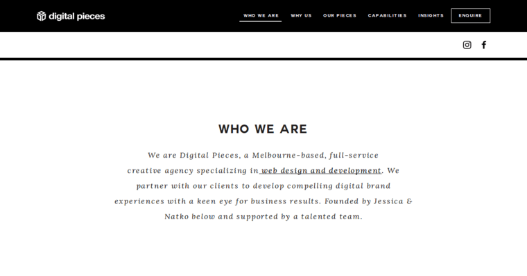 Who page of #2 Top Melbourne Web Development Company: Digital Pieces 