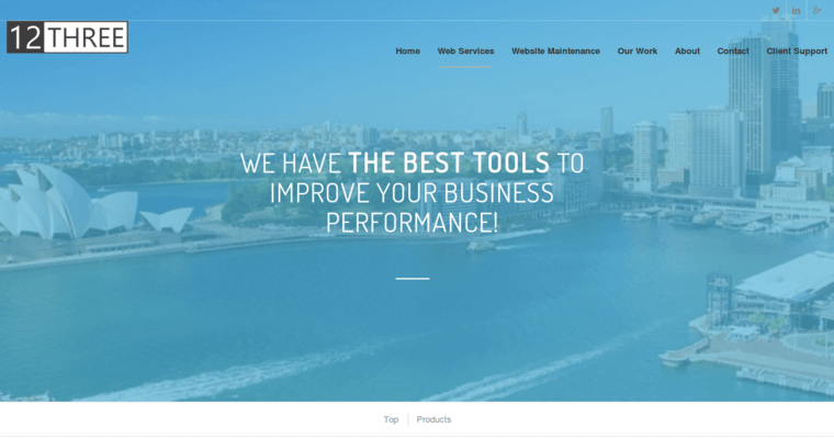 Service page of #4 Top Melbourne Web Design Firm: 12Three