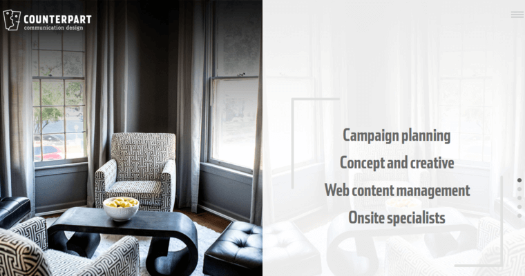 Home page of #2 Top Memphis Web Development Firm: Counterpart Communication Design