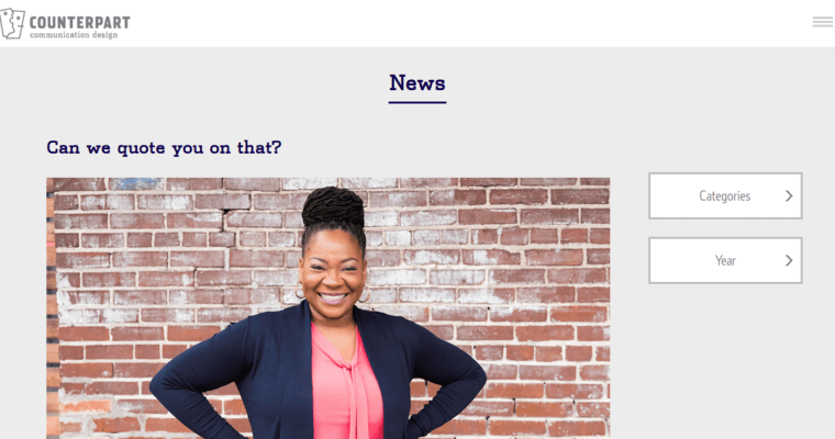 News page of #2 Top Memphis Web Development Company: Counterpart Communication Design
