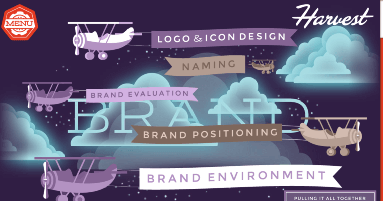 Services page of #6 Best Memphis Web Development Business: Harvest Creative