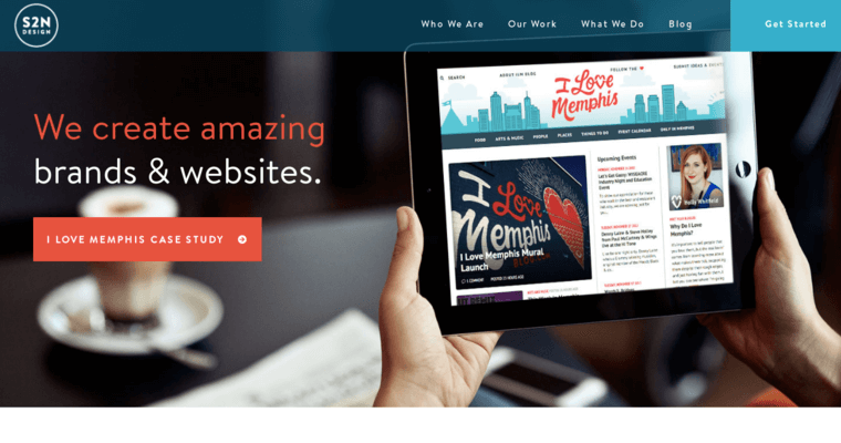 Home page of #9 Best Memphis Web Development Company: S2N Design