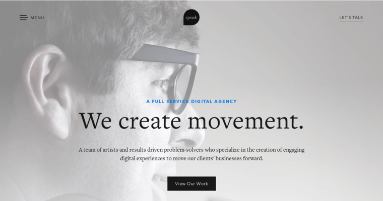 Home page of #3 Top Memphis Web Development Agency: Speak Creative