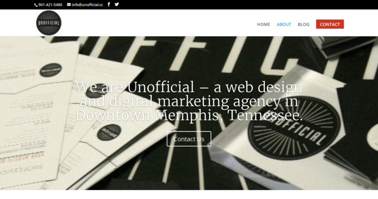 About page of #8 Top Memphis Web Development Firm: Unofficial