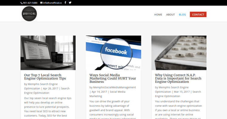Blog page of #8 Top Memphis Web Development Agency: Unofficial