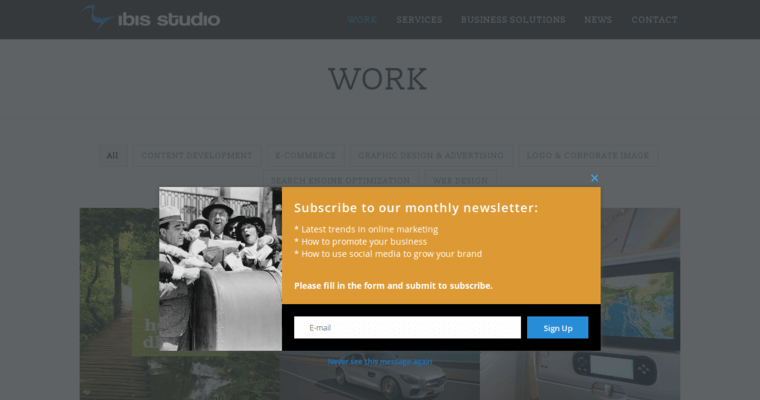 Work page of #8 Top Miami Web Development Agency: Ibis Studio