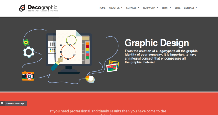 Home page of #2 Best Miami Web Design Agency: Decographic
