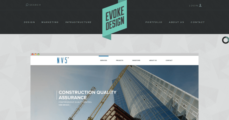 Home page of #8 Best Miami Web Design Firm: Evoke Design