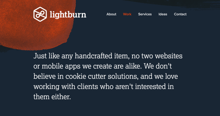 Work page of #5 Top Milwaukee Web Development Firm: Lightburn