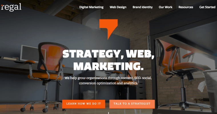 Home page of #4 Top Milwaukee Web Development Agency: Regal Creative