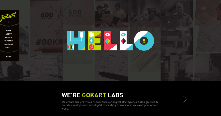 Home page of #2 Top Minneapolis Web Design Company: Gokart Labs