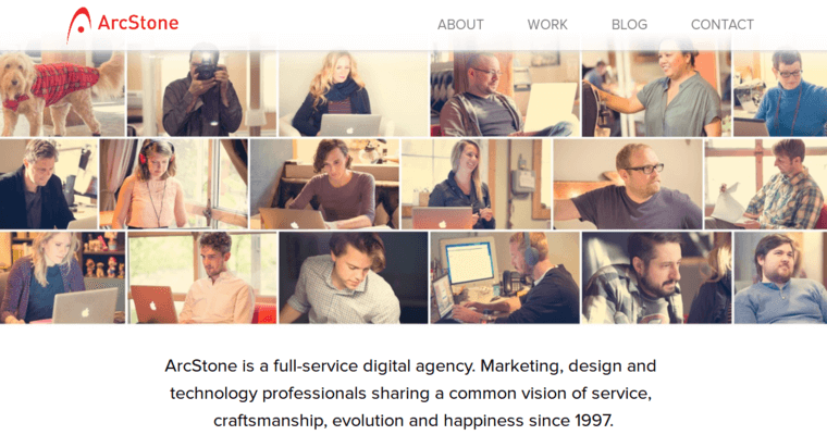 About page of #8 Best Minneapolis Web Development Agency: ArcStone