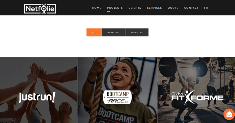Folio page of #7 Best Montreal Web Development Firm: Netfolie Web Agency