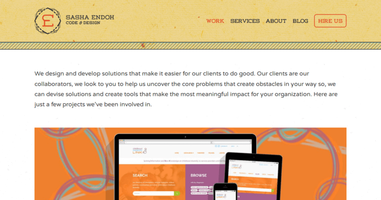 Work page of #9 Best Montreal Web Development Business: Sasha Endoh Code & Design