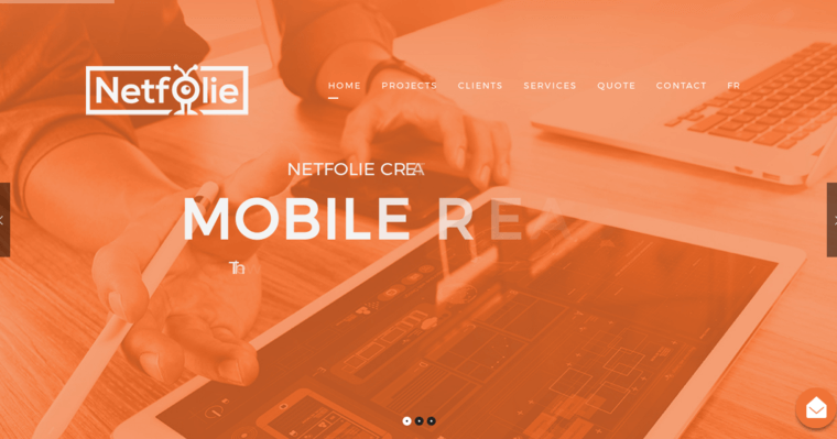 Home page of #7 Leading Montreal Web Development Business: Netfolie Web Agency
