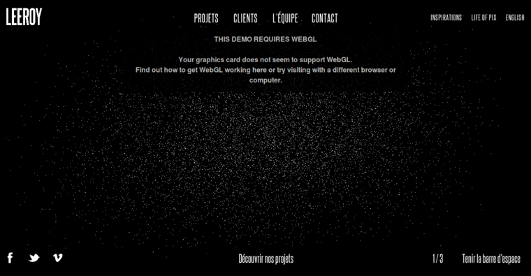 Home page of #1 Top Montreal Web Design Company: LEEROY Web Agency