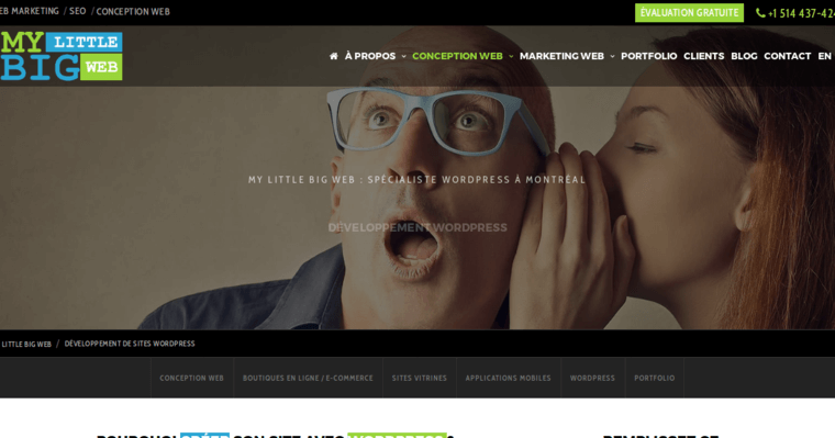 Press page of #8 Top Montreal Web Design Business: My Little Big Web