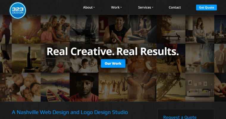 Home page of #7 Best Nashville Web Development Company: 323 Design 