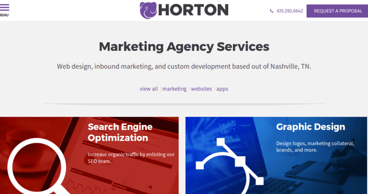 Service page of #3 Best Nashville Web Development Agency: Horton Group
